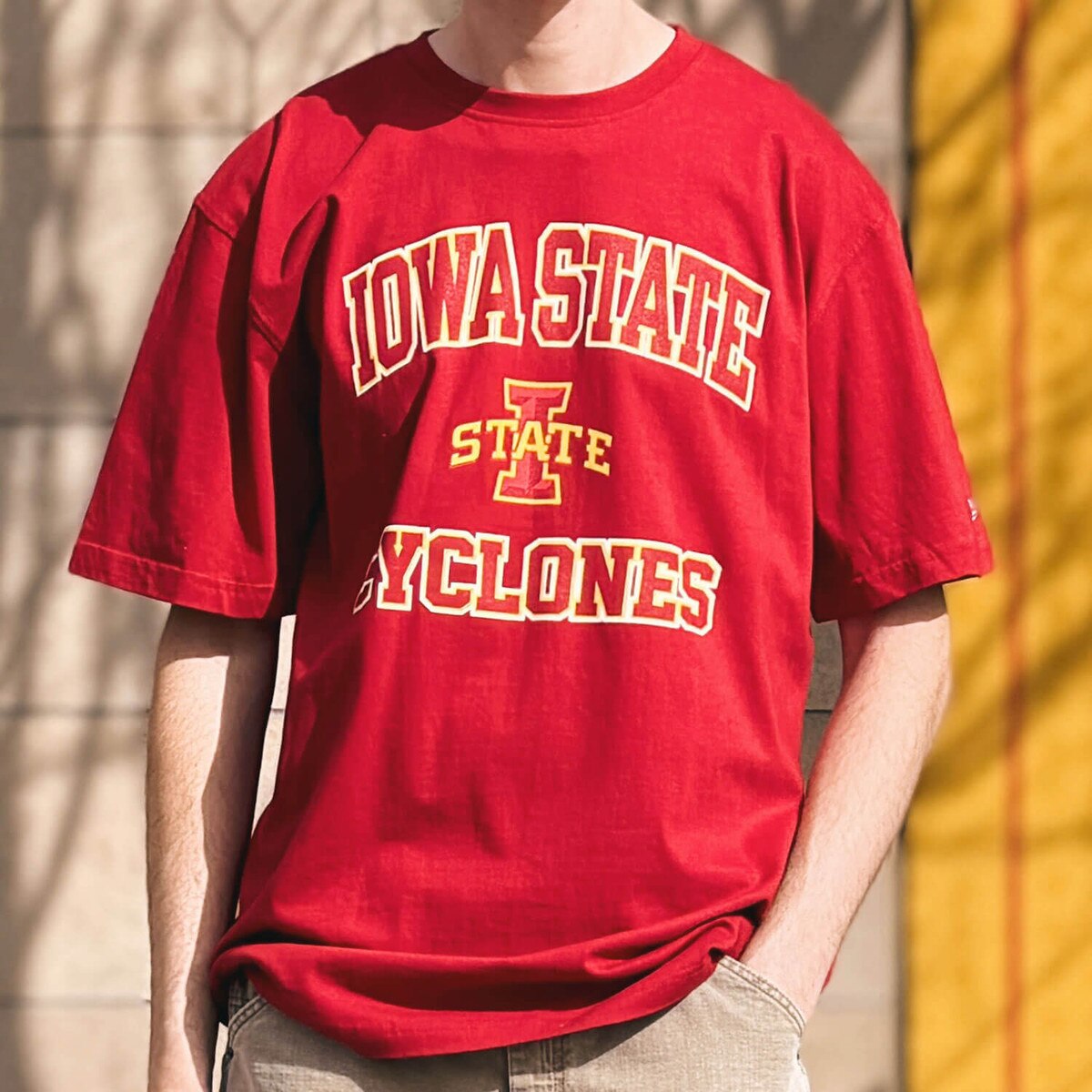Champion I-State Cardinal Big and Tall Short Sleeve T-Shirt close up